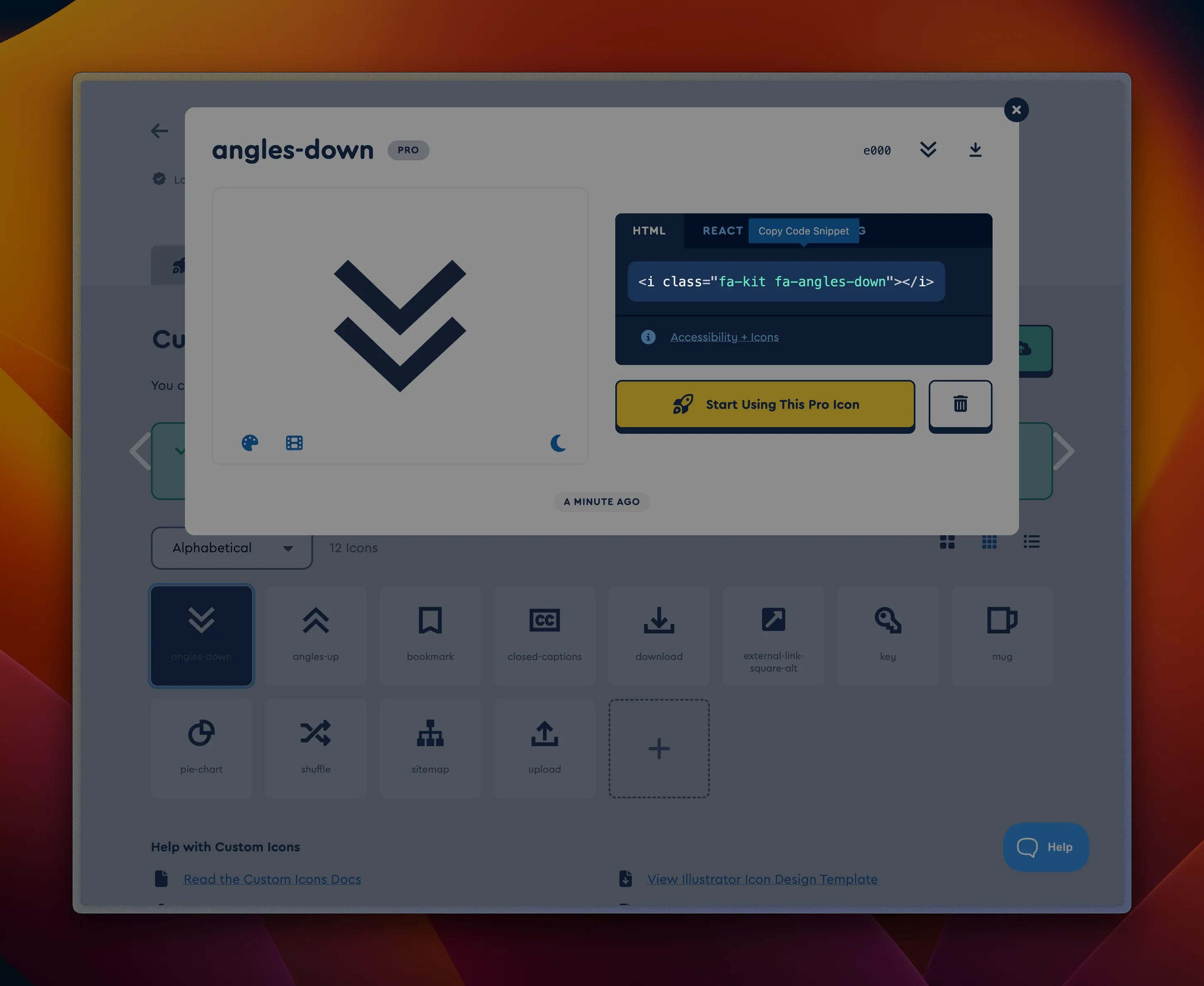 View an icon to learn how to use it